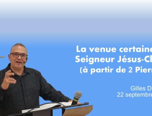 La venue certaine du Seigneur Jésus Christ (à partir de 2 Pierre v3).